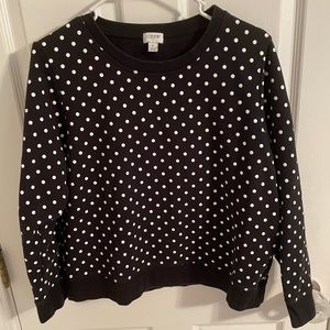 J. Crew Polka Dot Sweatshirt